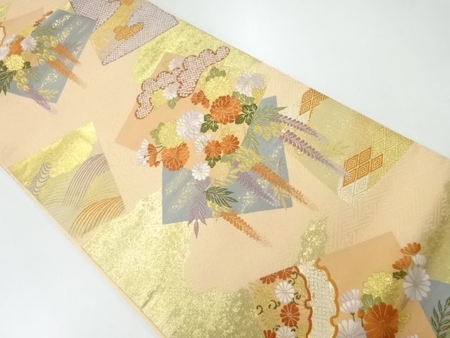 JAPANESE FUKURO OBI / WOVEN FLOWER